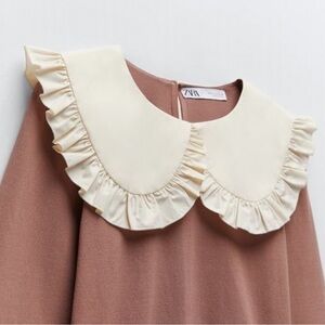 NWT H&M Cream Detachable Ruffle Collar